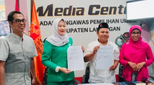 Fatayat NU Lamongan Jalin Kerja Sama dengan Bawaslu Awasi Pemilu